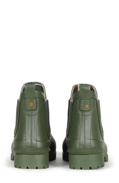 Shop Barbour Wilton Chelsea Rain Boot In Olive