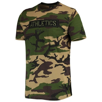 Shop New Era Camo Oakland Athletics Club T-shirt