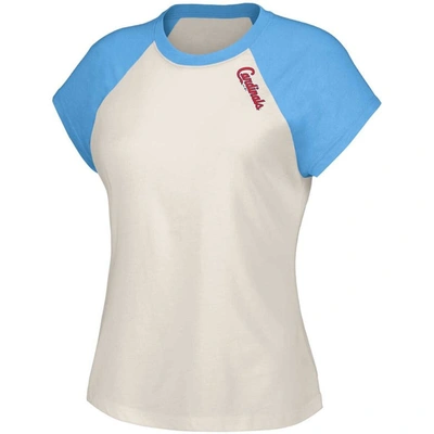 Shop Lusso White St. Louis Cardinals Nikki Raglan T-shirt