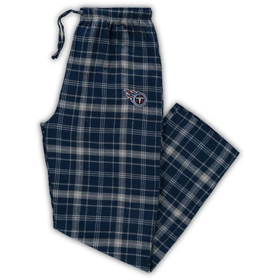 Shop Concepts Sport Navy/gray Tennessee Titans Big & Tall Ultimate Sleep Pant