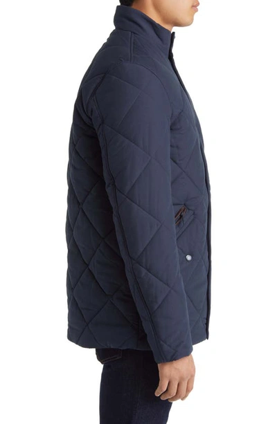 Shop Barbour Winter Chelsea Quilted Jacket In Navy