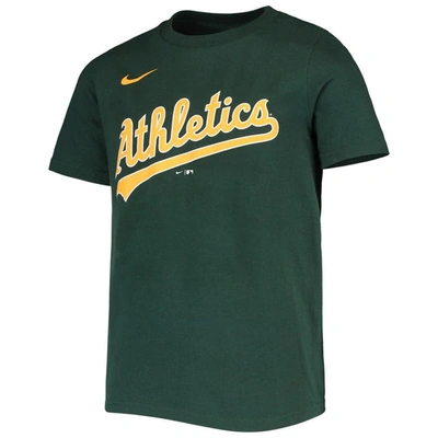 Shop Nike Youth  Matt Chapman Green Oakland Athletics Team Player Name & Number T-shirt