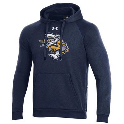 Shop Under Armour Navy Norwich Sea Unicorns All Day Pullover Hoodie