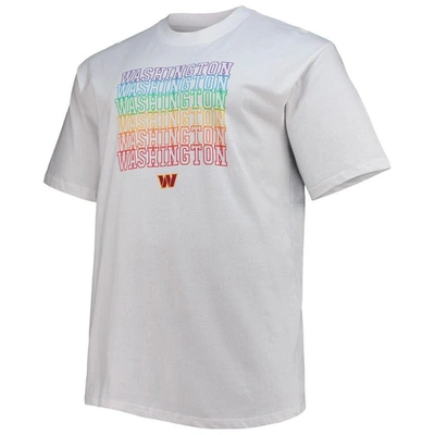 Shop Fanatics Branded White Washington Commanders Big & Tall City Pride T-shirt