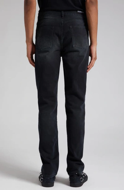 Shop Balenciaga Slim Fit Jeans In Sunbleached Black