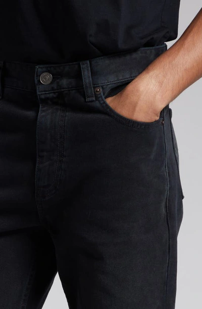 Shop Balenciaga Slim Fit Jeans In Sunbleached Black