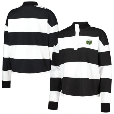 Shop Antigua White Portland Timbers Radical Rugby Stripe Long Sleeve T-shirt