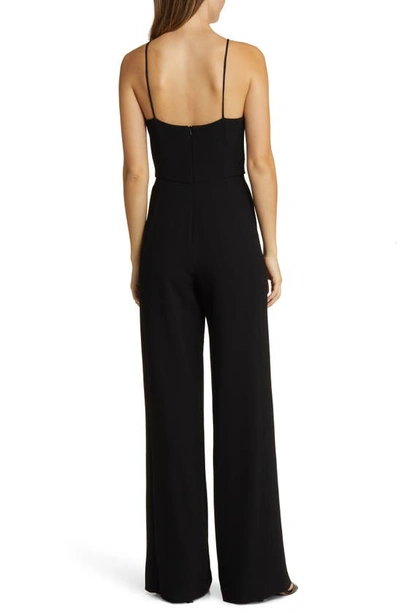 Black Halo Joaquin Halter Neck Jumpsuit In Black