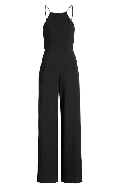 Black Halo Joaquin Halter Neck Jumpsuit In Black