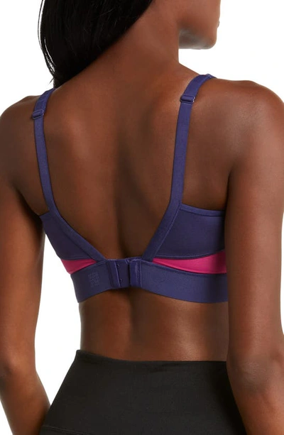 Shop Natori Gravity Contour Underwire Sports Bra In Twilight/bright Blush