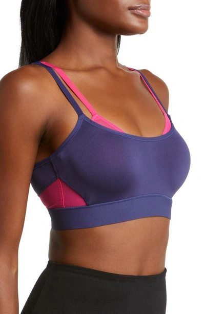 Shop Natori Gravity Contour Underwire Sports Bra In Twilight/bright Blush