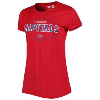 Shop Concepts Sport Red/navy Washington Capitals Badge T-shirt & Pants Sleep Set