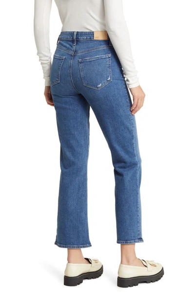 Shop Paige Claudine Relaxed High Waist Ankle Flare Jeans In Concerto Distressed