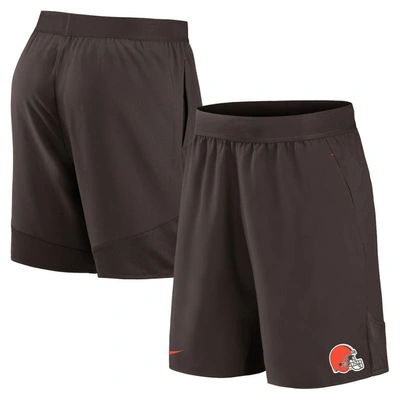 Shop Nike Brown Cleveland Browns Stretch Woven Shorts