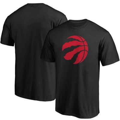 Shop Fanatics Branded Black Toronto Raptors Primary Team Logo T-shirt