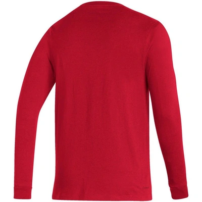 Shop Adidas Originals Adidas Red Bayern Munich Primary Logo Amplifier Long Sleeve T-shirt