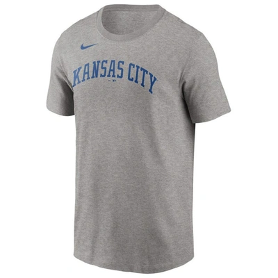 Shop Nike Salvador Perez Gray Kansas City Royals Name & Number T-shirt