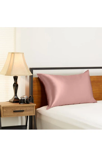 Shop Blissy Mulberry Silk Pillowcase In Rose Gold