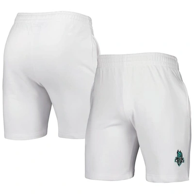 Kür8ted White New York Liberty Core Solid Shorts In White