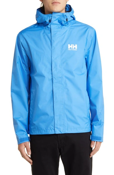 Shop Helly Hansen Seven J Waterproof & Windproof Jacket In Ultra Blue
