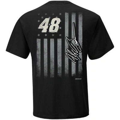 Shop Hendrick Motorsports Team Collection Black Alex Bowman Tonal Flag T-shirt