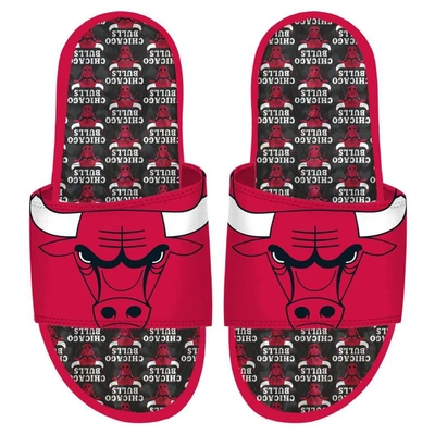 Shop Islide Chicago Bulls Team Pattern Gel Slide Sandals In Red