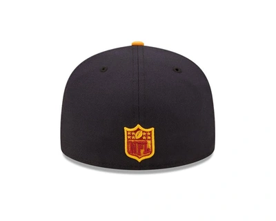 Shop New Era Navy/gold Cleveland Browns 60th Anniversary 59fifty Fitted Hat
