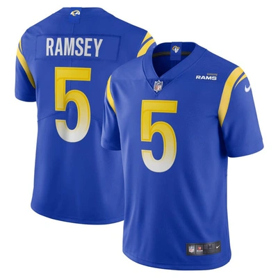 Shop Nike Jalen Ramsey Royal Los Angeles Rams Team Vapor Limited Jersey