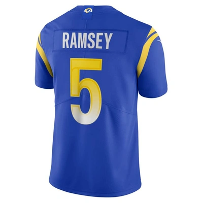 Shop Nike Jalen Ramsey Royal Los Angeles Rams Team Vapor Limited Jersey