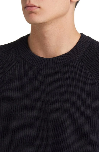 Shop Nn07 Jacob Cotton Rib Sweater In Navy