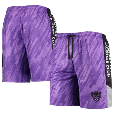 Shop Foco Purple Panther City Lacrosse Club Static Mesh Shorts