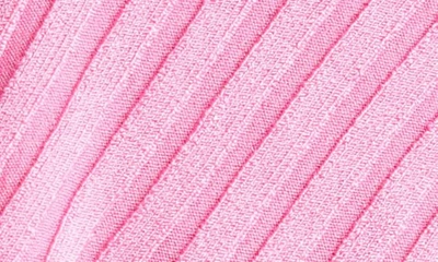 Shop Jacquemus La Maille Pral Rib Crop Cardigan In Neon Pink