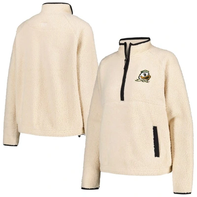 Shop Boxercraft Natural Oregon Ducks Everest Half-zip Sweatshirt