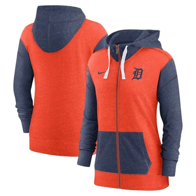 Shop Nike Orange Detroit Tigers Full-zip Hoodie