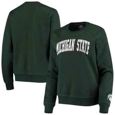 Shop Colosseum Green Michigan State Spartans Campanile Pullover Sweatshirt