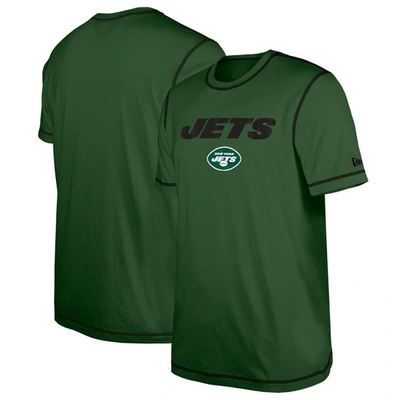 Shop New Era Green New York Jets Third Down Puff Print T-shirt