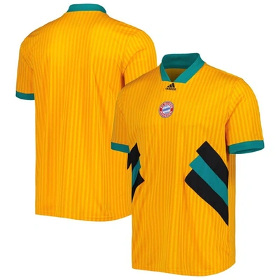Shop Adidas Originals Adidas Yellow Bayern Munich Football Icon Jersey In Orange