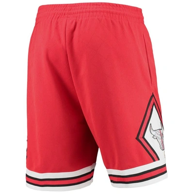 Shop Mitchell & Ness Red Chicago Bulls 1997 Hardwood Classics 75th Anniversary Swingman Shorts