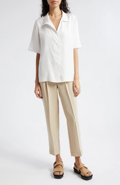 Shop Vince Tapered Pull-on Pants In White Oak