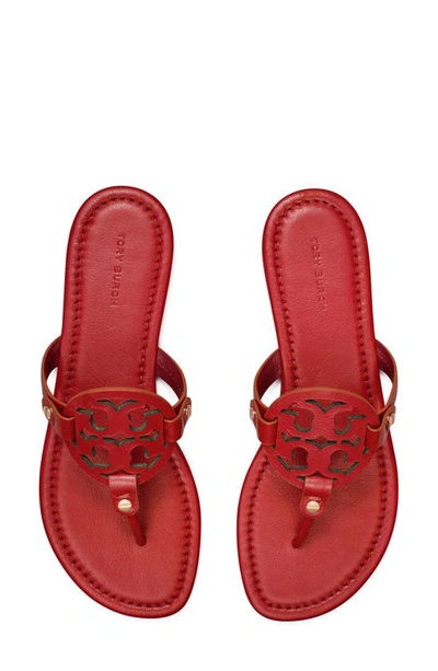 Shop Tory Burch Miller Sandal In Tory Red Leather