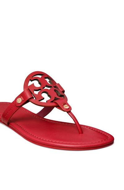 Shop Tory Burch Miller Sandal In Tory Red Leather