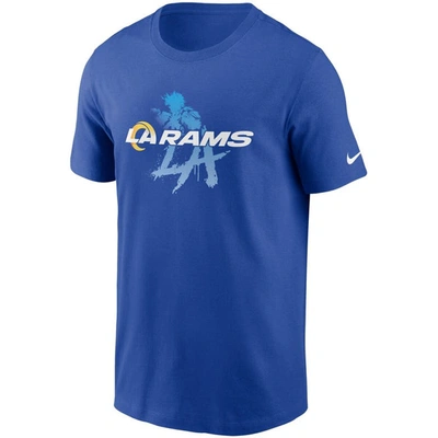 Shop Nike Royal Los Angeles Rams Hometown Collection Just Play T-shirt