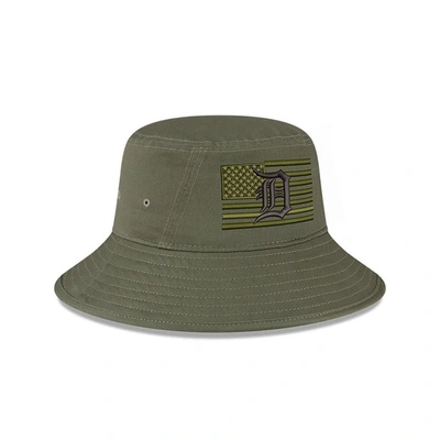 Shop New Era Green Detroit Tigers 2023 Armed Forces Day Bucket Hat
