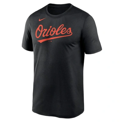 Shop Nike Black Baltimore Orioles New Legend Wordmark T-shirt