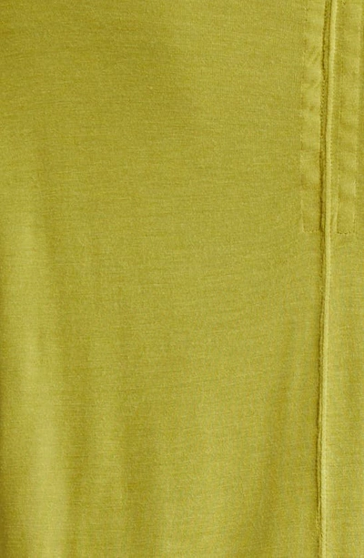 Shop Rick Owens Hiked Asymmetric Drape Detail T-shirt In Acid