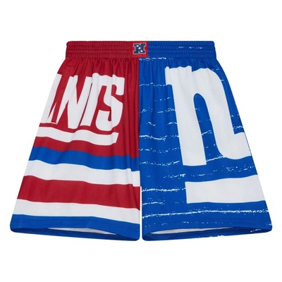 Shop Mitchell & Ness Royal New York Giants Jumbotron 3.0 Shorts