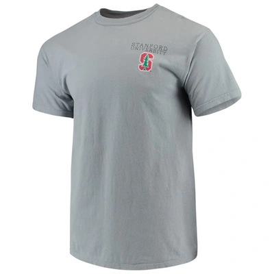 Shop Image One Gray Stanford Cardinal Team Comfort Colors Campus Scenery T-shirt
