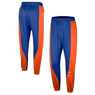 Shop Nike Blue New York Knicks 2023/24 Authentic Showtime Pants