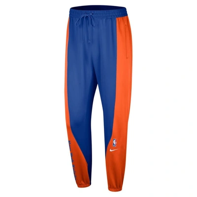 Shop Nike Blue New York Knicks 2023/24 Authentic Showtime Pants