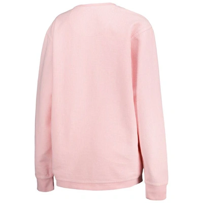 Shop Pressbox Pink Nebraska Huskers Comfy Cord Bar Print Pullover Sweatshirt